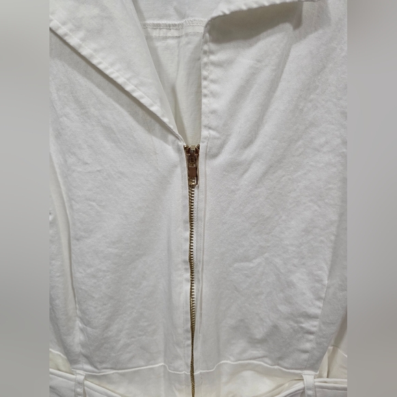 SHEIN White Belted Short Romper - Picture 4 of 10
